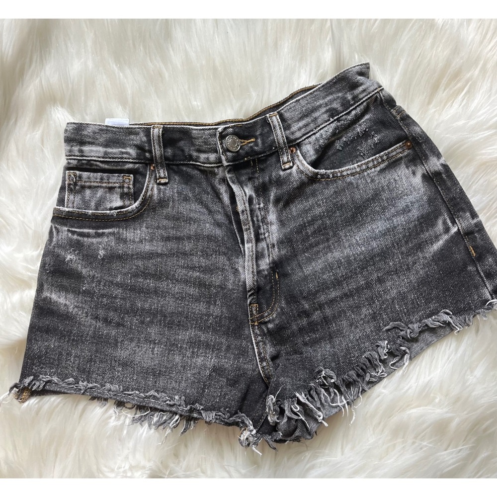 PacSun Button Fly Denim Jean Shorts Vintage High Rise 26